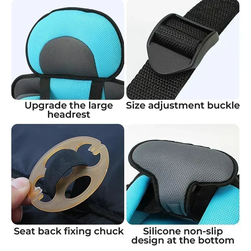🥳2026 HOT SALE🥳💞50K+ SOLD!🧳👶 50% OFF! Portable Child Protection Car Seat – Lightweight 0.4kg, foldable & breathable mesh. 5‑point safety harness for 0‑12 years – stress‑free travel! 🚗✨
