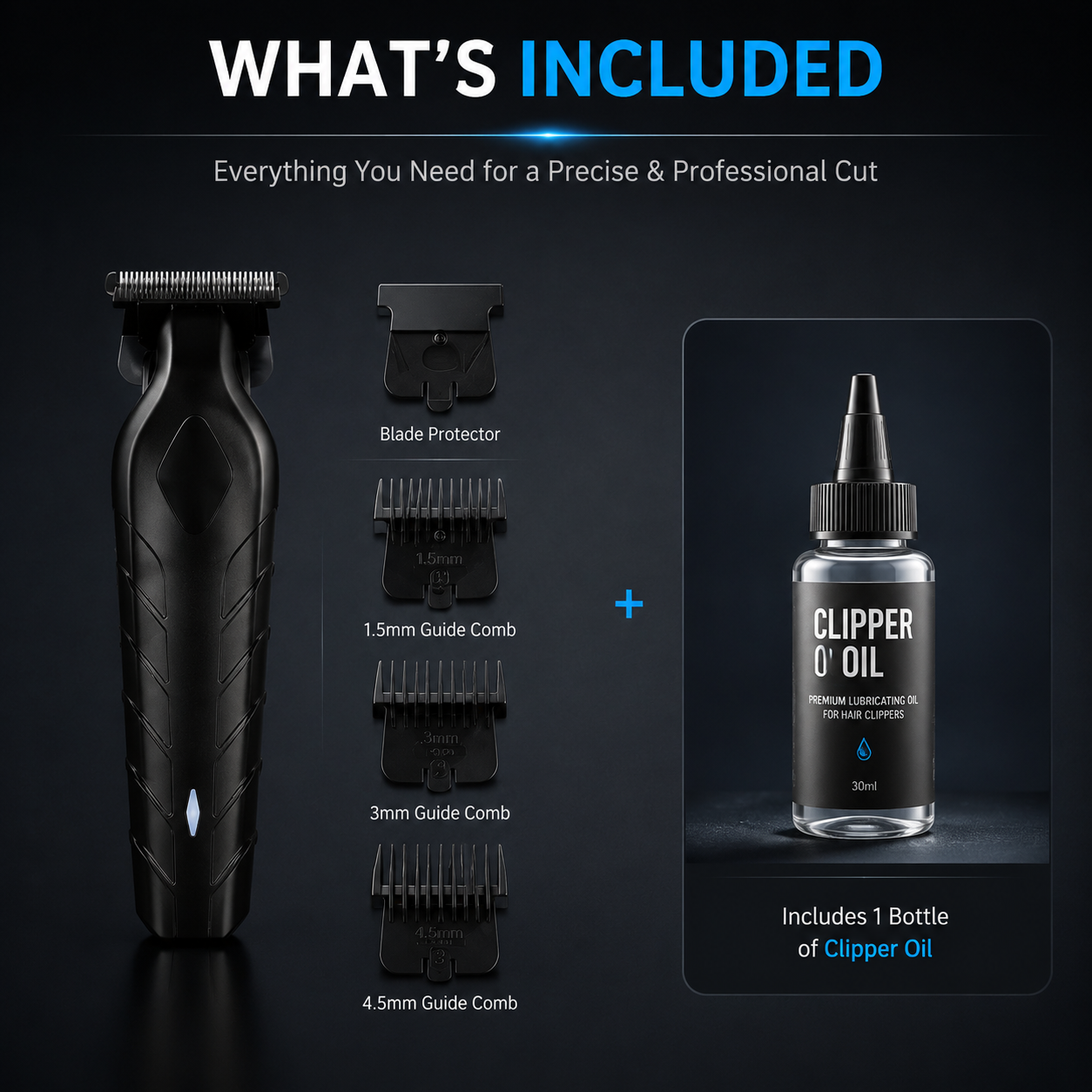 🥳2026 HOT SALE🥳💞50K+ SOLD!✂️🔇 50% OFF! Professional Cordless Hair Clipper – R‑shaped safety blade, no nicks. 90min cordless use, 2‑speed motor. Type‑C charging. Perfect for DIY home cuts. A confident, safe choice for seniors. 🧔✨