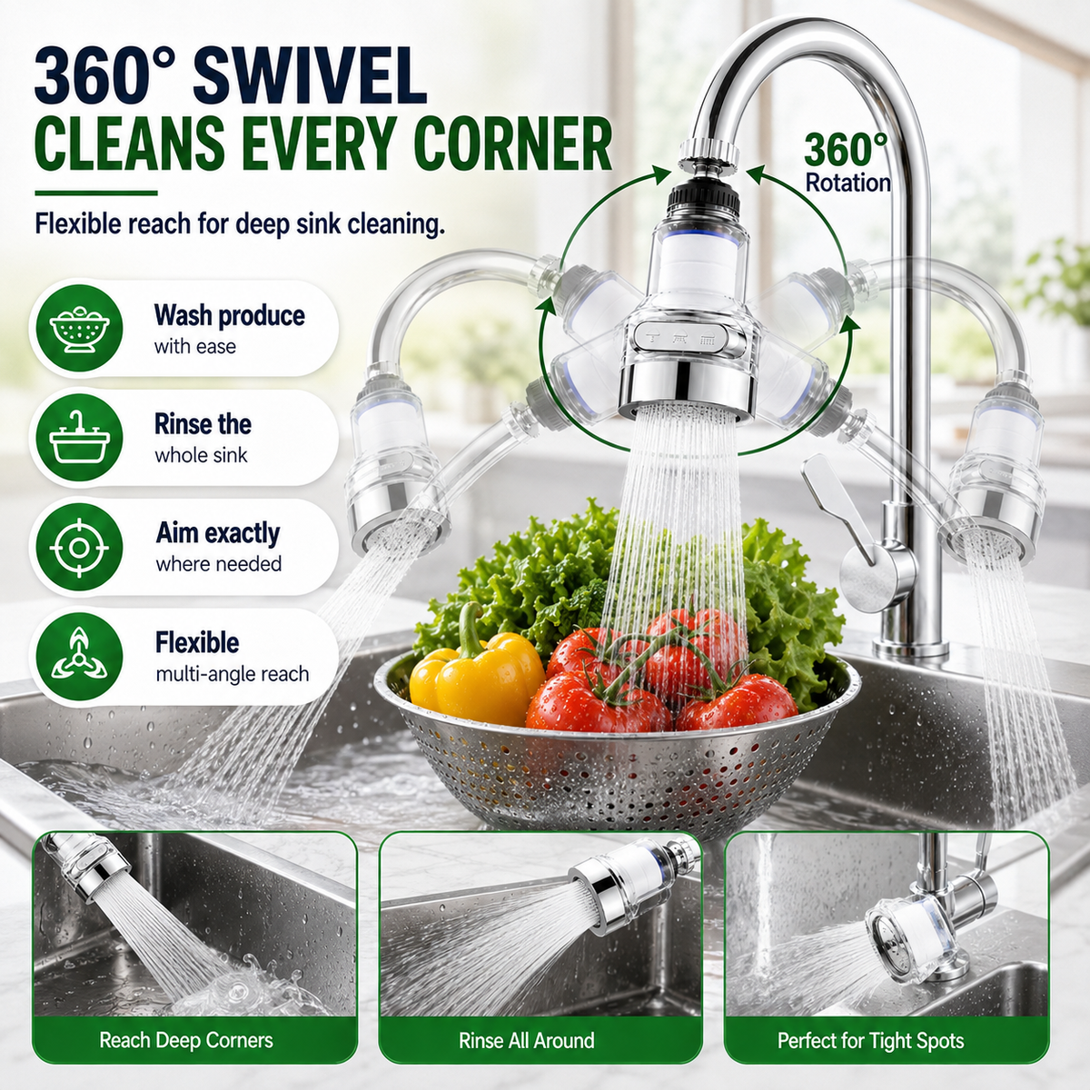 🥳2026 HOT SALE🥳💞50K+ SOLD! 🚰💧 360° Rotating Faucet Filter – splash-proof & multi-layer filtered. Fits kitchen taps, purifies water, stops splashing. Cleaner sink, safer water! ✅✨