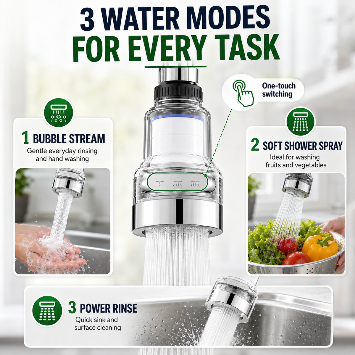 🥳2026 HOT SALE🥳💞50K+ SOLD! 🚰💧 360° Rotating Faucet Filter – splash-proof & multi-layer filtered. Fits kitchen taps, purifies water, stops splashing. Cleaner sink, safer water! ✅✨