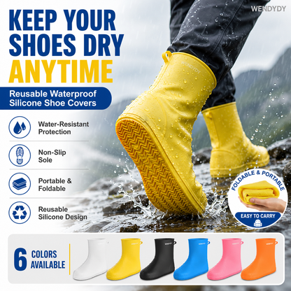 🥳2026 HOT SALE🥳💞50K+ SOLD!☔🛡️ 50% OFF! Waterproof Silicone Shoe Cover – Keeps shoes dry & clean, non‑slip sole. Thick & durable, easy to put on. A rainy day essential! 👟✨