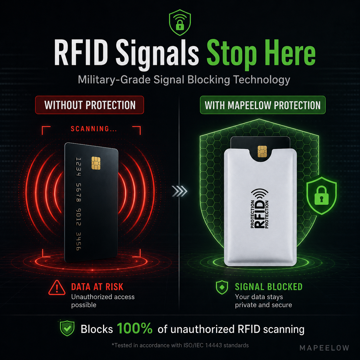 🥳2026 HOT SALE🥳💞50K+ SOLD!🛡️💳 50% OFF! RFID‑Blocking Credit Card Holder – Shields your cards from digital pickpockets. Slim, durable & travel‑friendly – secure your identity! 🔒✨