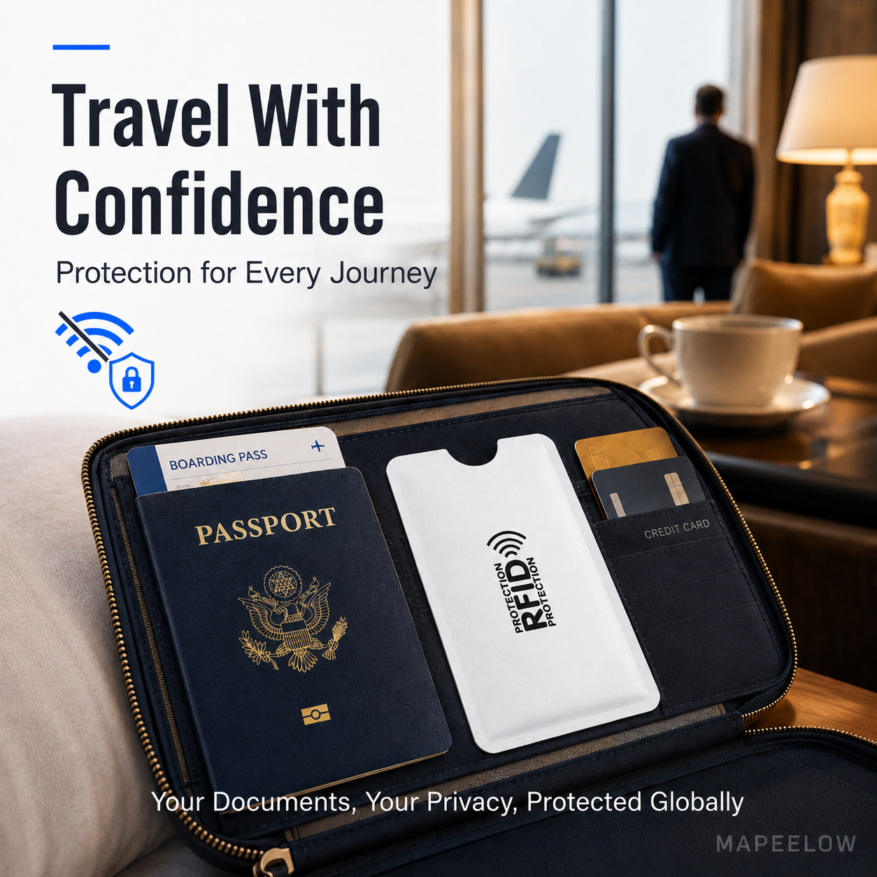 🥳2026 HOT SALE🥳💞50K+ SOLD!🛡️💳 50% OFF! RFID‑Blocking Credit Card Holder – Shields your cards from digital pickpockets. Slim, durable & travel‑friendly – secure your identity! 🔒✨