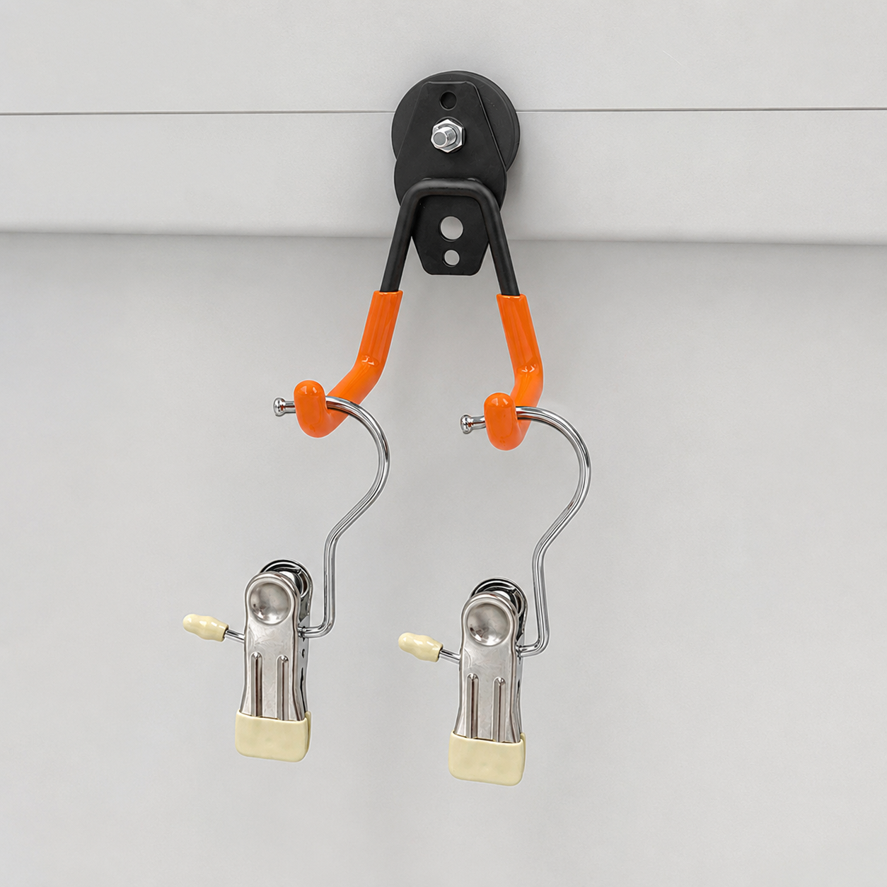 🥳2026 HOT SALE🥳💞50K+ SOLD!🧲💎 50% OFF! Heavy-Duty Magnetic Double-Claw Hook – Industrial neodymium magnet, anti-slip rubber coating. No drilling, holds up to 26kg! 🛡️✨