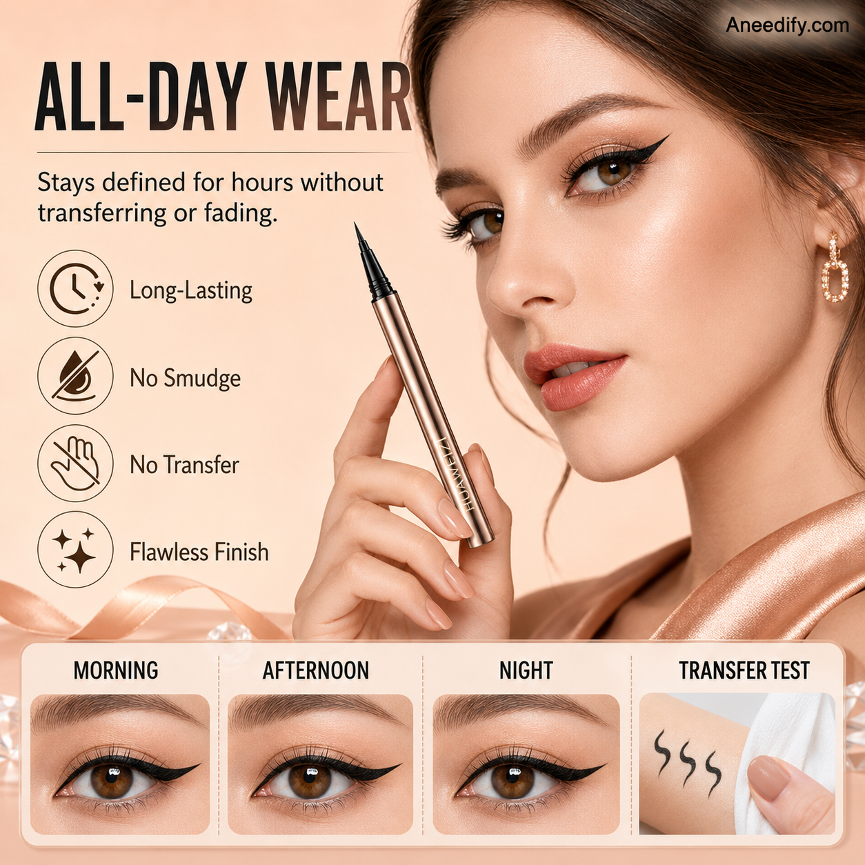 🥳2026 HOT SALE🥳💞50K+ SOLD!👁️✨ 50% OFF! Waterproof Long‑lasting Eyeliner Pencil – 0.09mm fine tip, smooth & precise. Smudge‑proof, sweat‑proof. A red carpet favourite! 💄💋