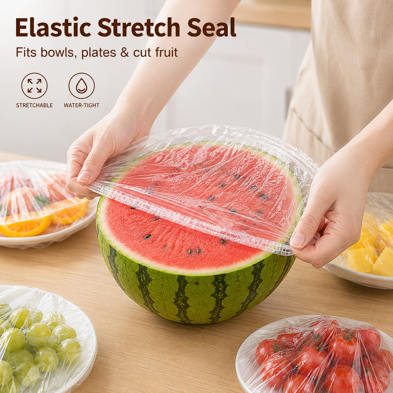 🥳2026 HOT SALE🥳💞50K+ SOLD!🎯🌈 LAST DAY – JUST £0.099! Elastic Food Covers – Transparent design lets you see leftovers at a glance. Perfect for BBQs, meal prep & everyday storage! 💪💚