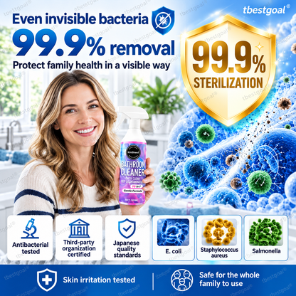 🥳2026 HOT SALE🥳💞50K+ SOLD! 🚿✨ 50% OFF! No-Scrub Bathroom Cleaning Spray – ultra-powerful stain removal in 3 seconds! Multifunctional, effortless clean for tiles, glass & more. 🧼💪