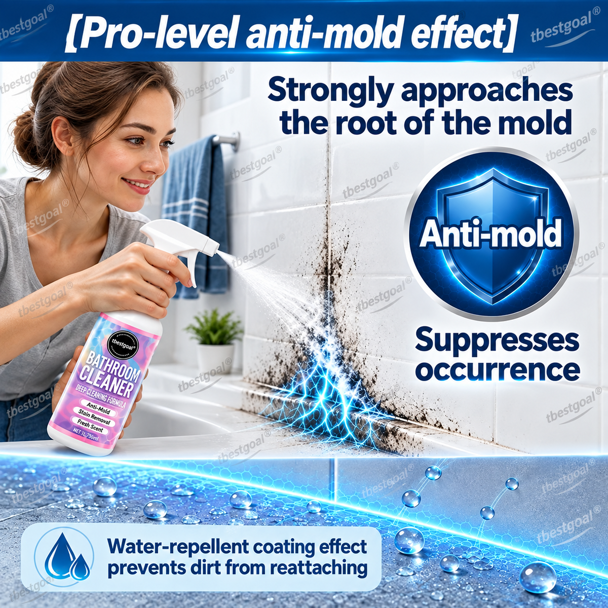 🥳2026 HOT SALE🥳💞50K+ SOLD! 🚿✨ 50% OFF! No-Scrub Bathroom Cleaning Spray – ultra-powerful stain removal in 3 seconds! Multifunctional, effortless clean for tiles, glass & more. 🧼💪