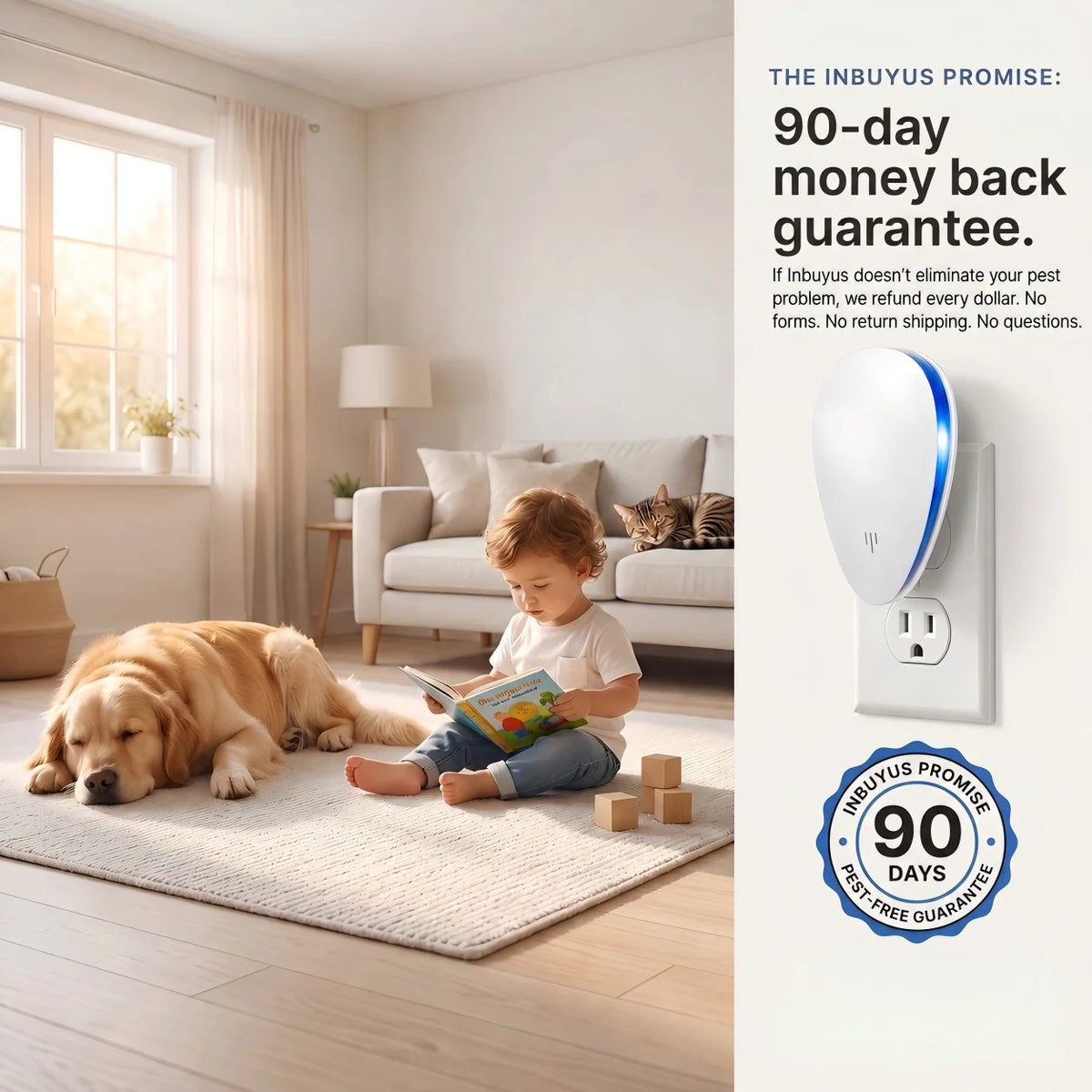 🥳2026 HOT SALE🥳💞50K+ SOLD! 🦟🔊 60% OFF! Ultrasonic Pest Repeller – drives away mice, ants & spiders with silent waves. No chemicals, no traps – safe for kids & pets! Just plug in & protect your home! 🏠✅