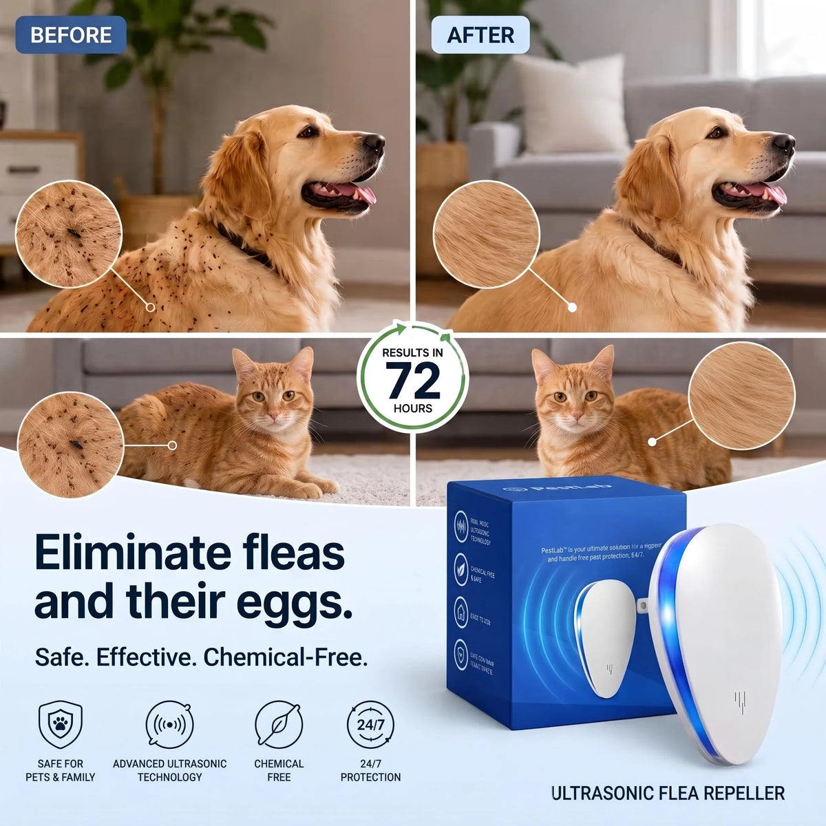 🥳2026 HOT SALE🥳💞50K+ SOLD! 🦟🔊 60% OFF! Ultrasonic Pest Repeller – drives away mice, ants & spiders with silent waves. No chemicals, no traps – safe for kids & pets! Just plug in & protect your home! 🏠✅