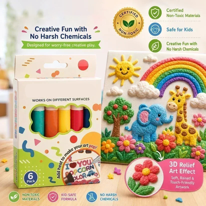 🥳2026 HOT SALE🥳💞50K+ SOLD! 🖍️✨ 50% OFF! Magic Puffy Pens – Draw, heat & watch it puff up! 3D art fun for kids – great for Christmas gifts & DIY projects. A creative surprise! From £6.99 – great value! 🎨🎁