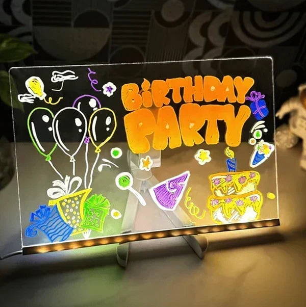 🥳2026 HOT SALE🥳💞50K+ SOLD!🎨✨ BUY 3 GET 10% OFF + FREE SHIPPING! Luminous LED Drawing Board – USB powered, reusable surface, 7 colour markers. Glowing creativity for little artists! 🖍️🌟