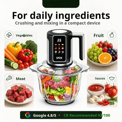 🥳2026 HOT SALE🥳💞50K+ SOLD!🥩⚡ 50% OFF! USB Cordless Kitchen Mincer – Meat, garlic & sauces in seconds. One‑button, easy‑clean & portable. No more hand chopping! 🧄✨