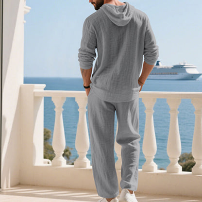 🥳2026 HOT SALE🥳💞50K+ SOLD!💥💎🧥 Modern Relaxed Style, All-Day Comfort. Men‘s Hooded 2-Piece – 75%OFF Price! ✨🛋️