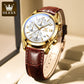 🥳2026 HOT SALE🥳💞50K+ SOLD!⌚💼 50% OFF! OLEVS Chronograph Watch – Triple‑eye, six‑hand. Genuine leather, casual elegance. Precise & reliable. 🕰️✨