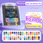 ✨ Çift Uçlu Glitter Marker Kalem - Sanat/Günlük/Scrapbooking için Canlı Renkler, Toksik Olmayan ve Hızlı Kuruyan 🎨📝