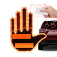 🥳2026 HOT SALE🥳💞50K+ SOLD! 🚗💡 50% OFF! Middle Finger Gesture Light with Remote – 176 LEDs, 3 gesture modes, bright day & night. Easy 3M install. Show thanks or frustration safely! 🛡️😎