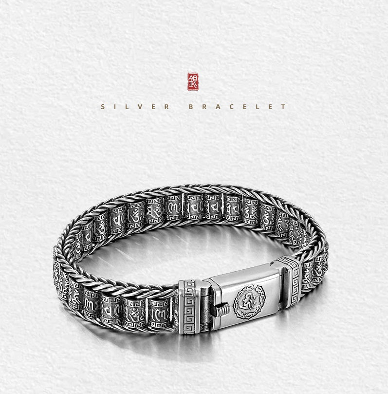 🥳2026 HOT SALE🥳💞50K+ SOLD!💝 Tibetan Prayer Wheel Bracelet – Spin for Serenity & Blessings. Crafted in 925 Sterling Silver, a meaningful keepsake for peace and good fortune. 🙏✨