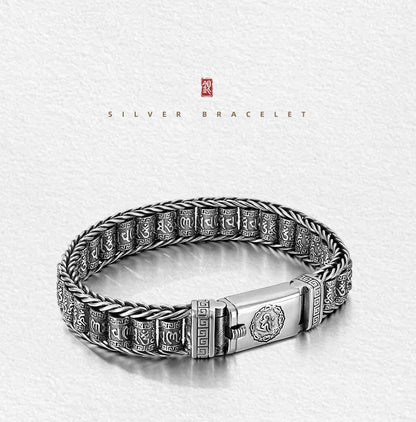 🥳2026 HOT SALE🥳💞50K+ SOLD!💝 Tibetan Prayer Wheel Bracelet – Spin for Serenity & Blessings. Crafted in 925 Sterling Silver, a meaningful keepsake for peace and good fortune. 🙏✨