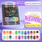 ✨ Çift Uçlu Glitter Marker Kalem - Sanat/Günlük/Scrapbooking için Canlı Renkler, Toksik Olmayan ve Hızlı Kuruyan 🎨📝