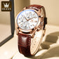 🥳2026 HOT SALE🥳💞50K+ SOLD!⌚💼 50% OFF! OLEVS Chronograph Watch – Triple‑eye, six‑hand. Genuine leather, casual elegance. Precise & reliable. 🕰️✨