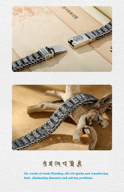 🥳2026 HOT SALE🥳💞50K+ SOLD!💝 Tibetan Prayer Wheel Bracelet – Spin for Serenity & Blessings. Crafted in 925 Sterling Silver, a meaningful keepsake for peace and good fortune. 🙏✨
