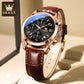 🥳2026 HOT SALE🥳💞50K+ SOLD!⌚💼 50% OFF! OLEVS Chronograph Watch – Triple‑eye, six‑hand. Genuine leather, casual elegance. Precise & reliable. 🕰️✨