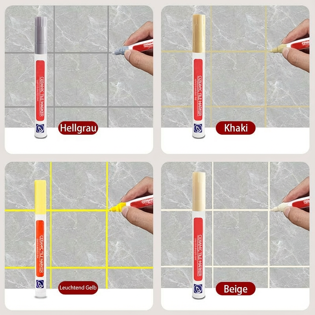 🥳2026 HOT SALE🥳💞50K+ SOLD! 🧱✨ BUY 1 GET 1 FREE! Special Price £9.99! Anti-Mould Grout Pen – covers black stains & mould instantly, waterproof seal. Restores kitchen & bathroom tiles like new! 🖌️✅