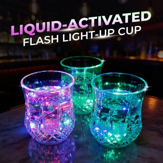 🥳2026 HOT SALE🥳💞50K+ SOLD!💐🎉 50% OFF! Liquid‑Activated Light‑Up Cup – Pour any drink, watch it glow. Multicolor LEDs, food‑grade acrylic. No button needed. A instant party starter! 🍍✨
