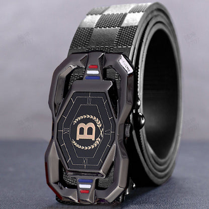 🐊 50% OFF NOW! 🎉 Men‘s Crocodile-Pattern Belt – Automatic Buckle, Genuine Leather & Versatile 👔📦