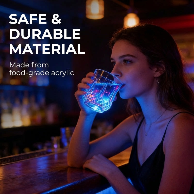 🥳2026 HOT SALE🥳💞50K+ SOLD!💐🎉 50% OFF! Liquid‑Activated Light‑Up Cup – Pour any drink, watch it glow. Multicolor LEDs, food‑grade acrylic. No button needed. A instant party starter! 🍍✨