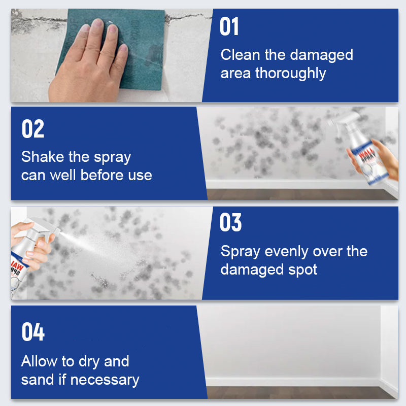 🥳2026 HOT SALE🥳💞50K+ SOLD!💥🏆⏰ LAST DAY – £12.99! Buy 5 Get 5 FREE – Magic Wall Repair Spray – Instantly fills cracks & holes. No mess, easy DIY. 10 items for the price of 5! 🧱✨