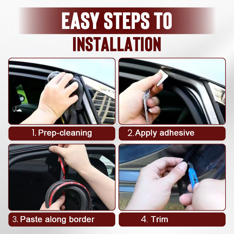 🥳2026 HOT SALE🥳💞50K+ SOLD!💥🚗🛡️ BUY MORE, SAVE MORE! 50% OFF Car Noise Reduction Seals – Block wind & dust, enjoy a quieter ride. Easy peel-and-stick install. 🔇💰