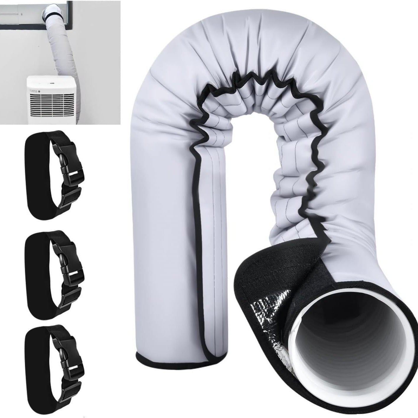 🥳2026 HOT SALE🥳💞50K+ SOLD!❄️🛡️ 50% OFF! AC Pipe Insulation Cover – Zipper closure, reusable. Protects pipes & adds a clean look. Easy to install. A simple home upgrade! 🏠✨