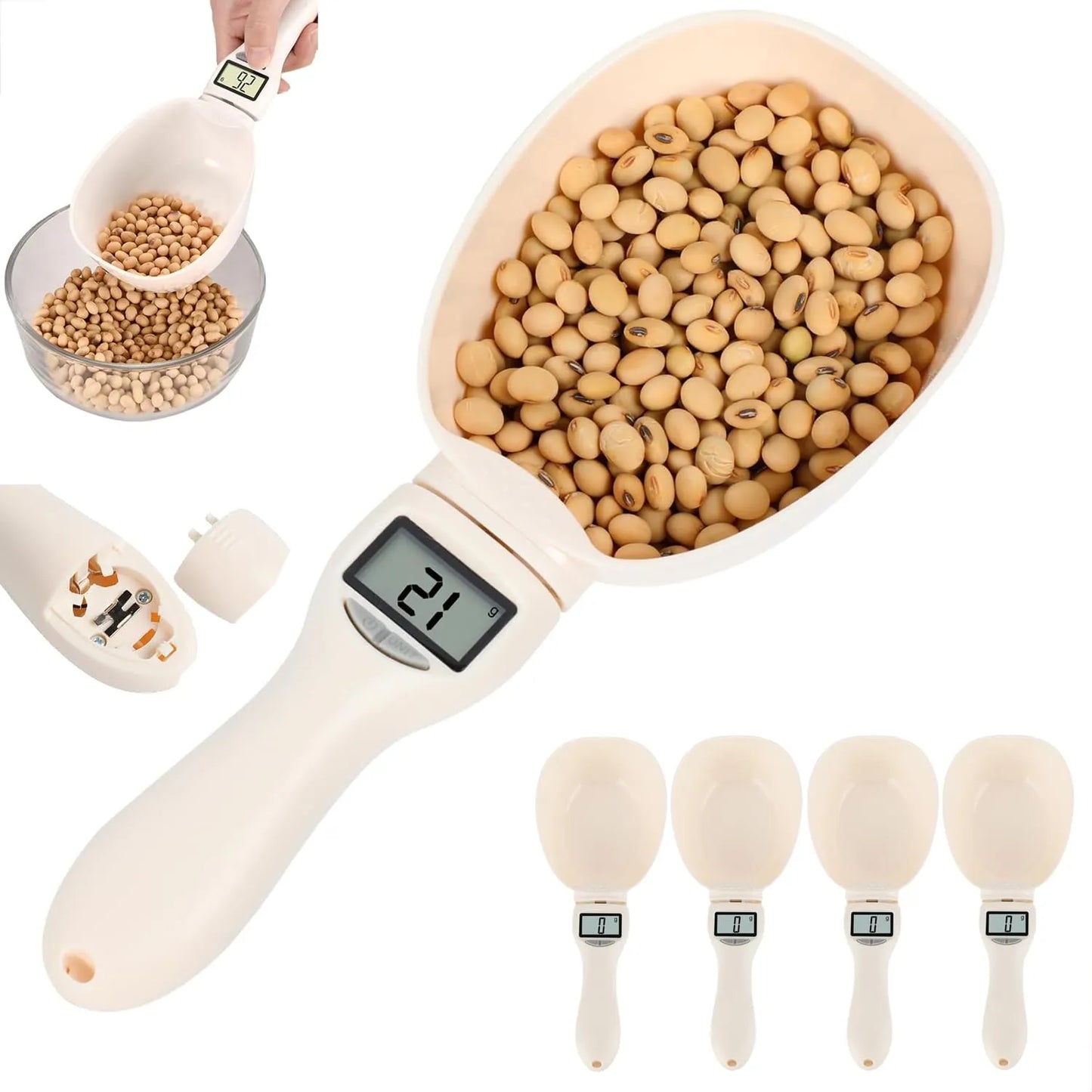 🥳2026 HOT SALE🥳💞50K+ SOLD!🥄🎂 One Smart Spoon for Everything. Measures Solids, Liquids, Powders – From Cooking to Pet Care. 🐕⚖️