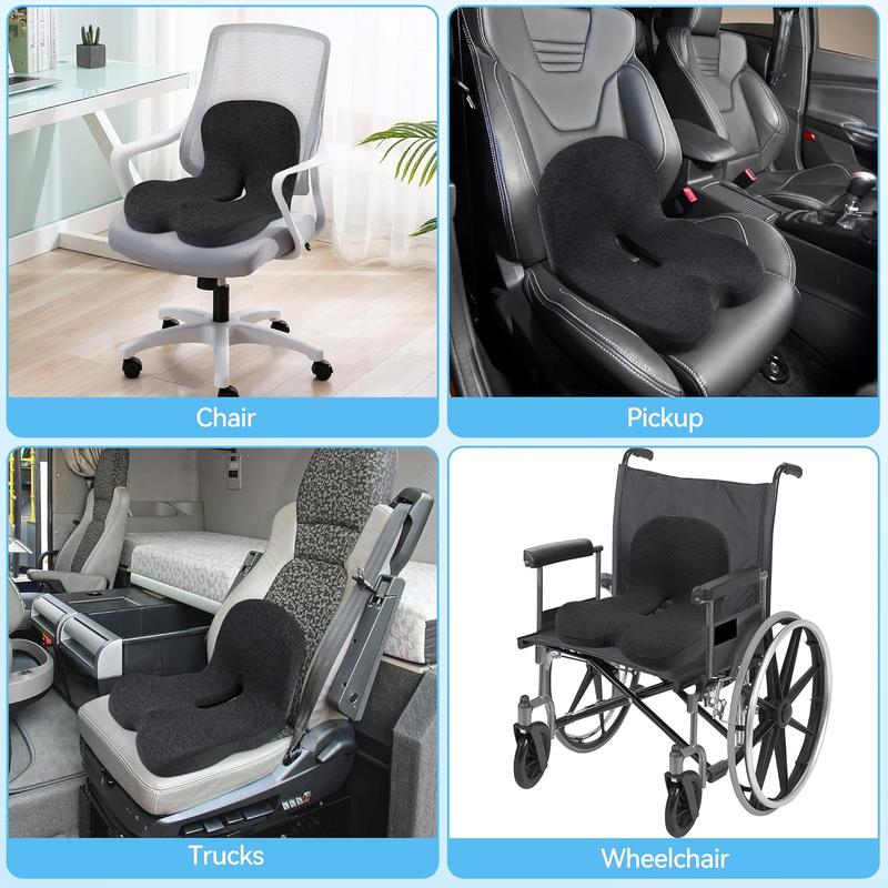 🥳2026 HOT SALE🥳💞50K+ SOLD! 🚗💺 50% OFF! Memory Foam Car Seat Cushion – orthopedic relief for tailbone & sciatica, breathable 3D mesh, anti-slip base. For cars, office & gaming chairs! 🛡️✅
