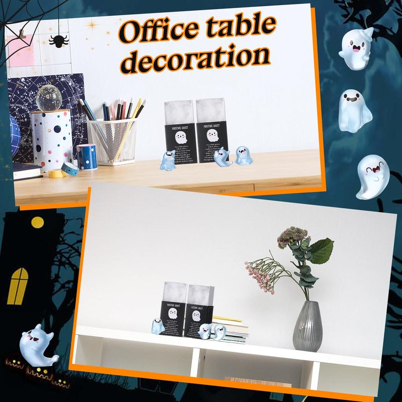 👻Glow in the Dark Mini Ghost Figures with Box(6 pcs)