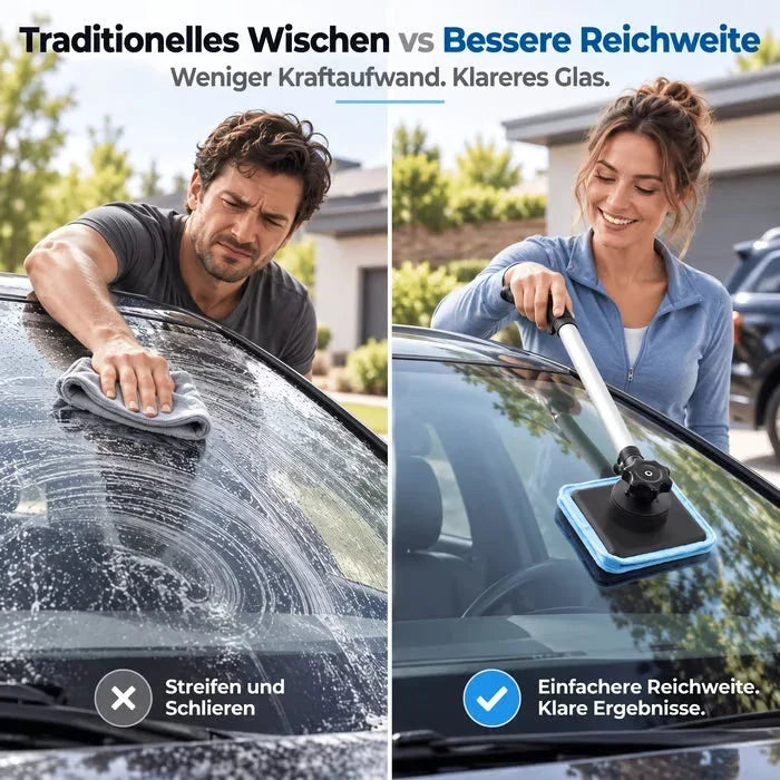 🥳2026 HOT SALE🥳💞50K+ SOLD! 🧲🪟 50% OFF! Dual Magnetic Car Window Cleaner – cleans both sides in one pass, extendable handle & reusable microfiber cloths. Streak-free glass, inside & out! 🚗✨