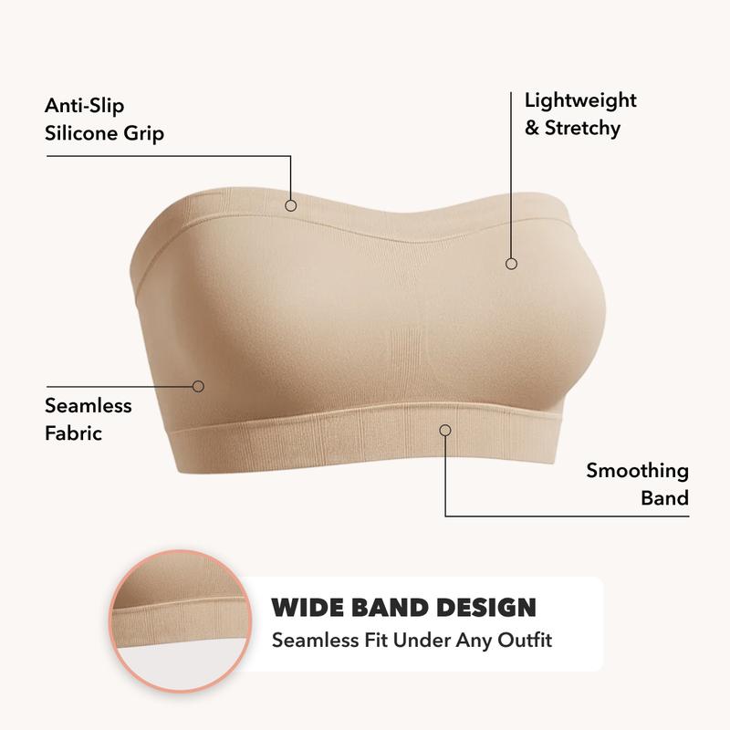 🥳2026 HOT SALE🥳💞50K+ SOLD!🌸🔥 Buy More & Save! Convertible Strapless Bra – 4‑way straps, anti‑slip tech. Smooth & invisible. Finally, a strapless that stays up all day! 🛡️💕