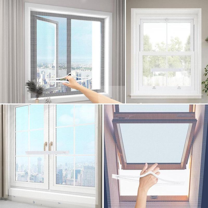 🥳2026 HOT SALE🥳💞50K+ SOLD!🦟✨ 50% OFF! FlyFree™ Window Mesh – 3‑second fit, 1.0mm ultra‑fine. Blocks all bugs, breathable & invisible. UK’s summer essential! 🏡🚀