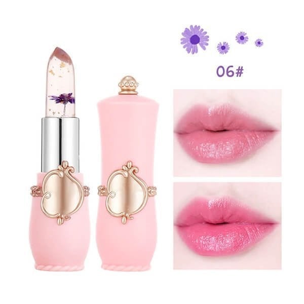 💋Crystal Jelly Flower Color Changing Lipstick💄