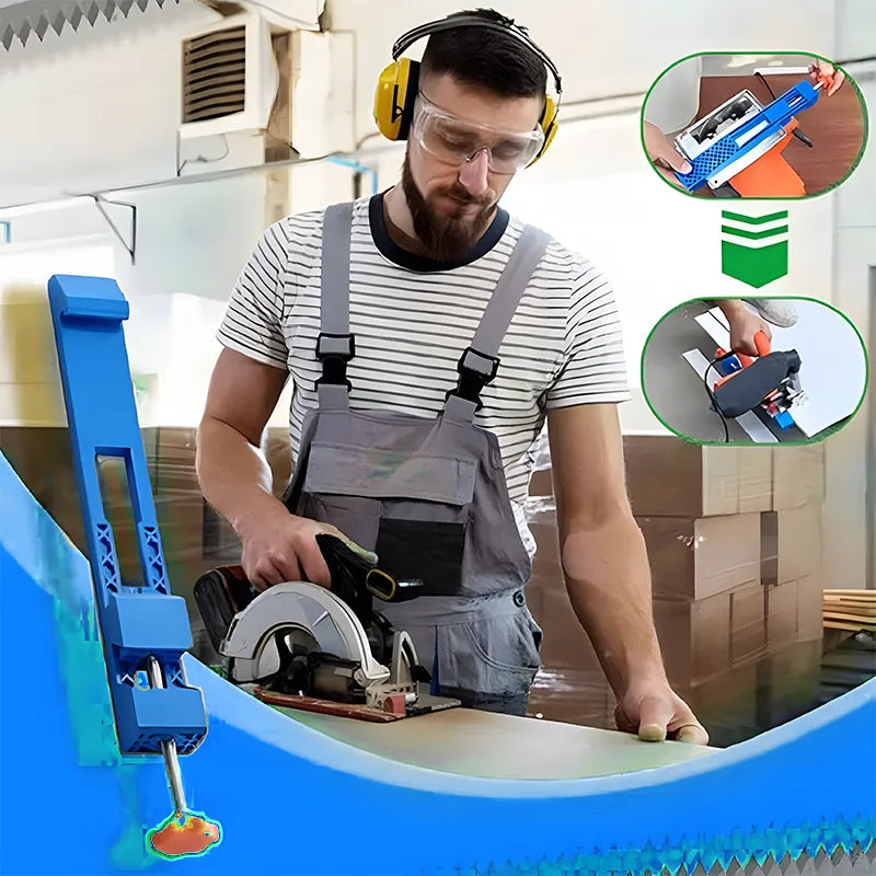 🥳2026 HOT SALE🥳💞50K+ SOLD!📐⚡ 50% OFF! Precision Cutting Guide Rail – Two‑way locking design keeps cuts stable & straight. Fits 4‑6″ tools – no drilling, easy install! 🛠️✨