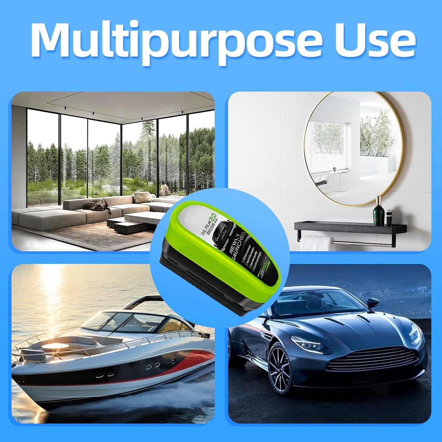 🥳2026 HOT SALE🥳💞50K+ SOLD!🚗✨ BUY 2 GET 1 FREE! Car Oil Film Removal Brush – No more wiper blur! Removes stubborn road grime & oily film. DIY clean windscreen – save on costly auto detailing! 🧼💨