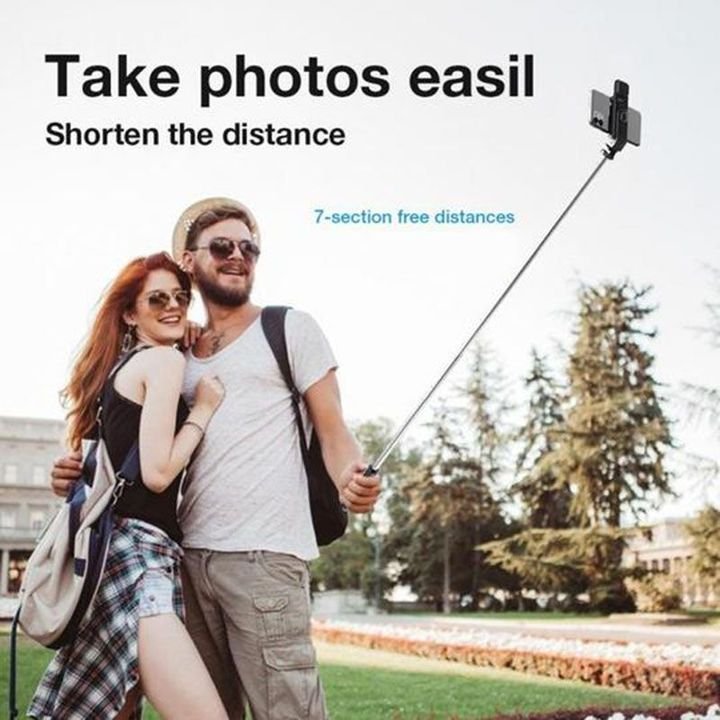 🥳2026 HOT SALE🥳💞50K+ SOLD!🏖️📱 50% OFF! 6-in-1 Bluetooth Selfie Stick Tripod – Wireless shutter, extendable up to 27.6″. Use as selfie stick or tripod. No more shaky hands. Your travel companion. 🌍✨