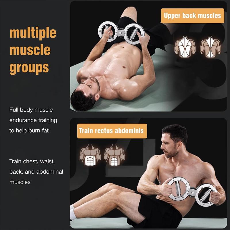🥳2026 HOT SALE🥳💞50K+ SOLD! 💪🏋️ 50% OFF! Adjustable Arm & Chest Exerciser – 12LB resistance, 360° rotating grips & compact design. Train forearms, wrists & grip at home or office! 🛡️✅
