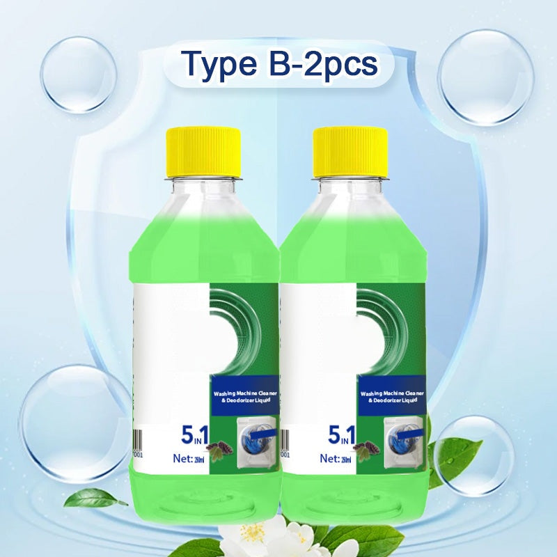 🥳2026 HOT SALE🥳💞50K+ SOLD!🏠 👨‍👩‍👧‍👦50% OFF! Washing Machine Cleaning Liquid – Deep cleans hidden dirt & odors! Kills 99.9% bacteria, removes scale buildup. Just pour & run a cycle. Fresh, hygienic drum every time. 🧺💧