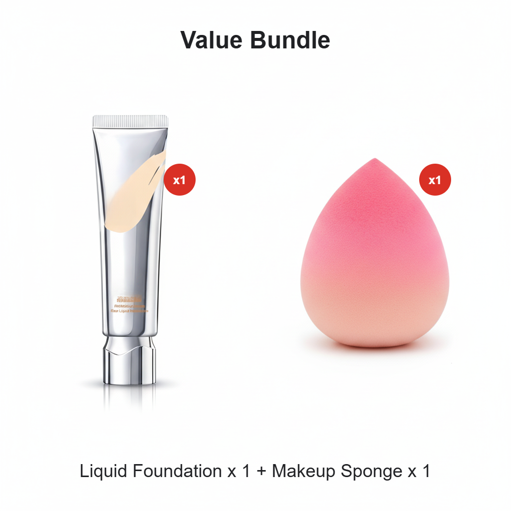 🏆2026 HOT SALE🥳💞50K+ SOLD!💖Long Lasting Full Coverage Liquid Foundation🥳