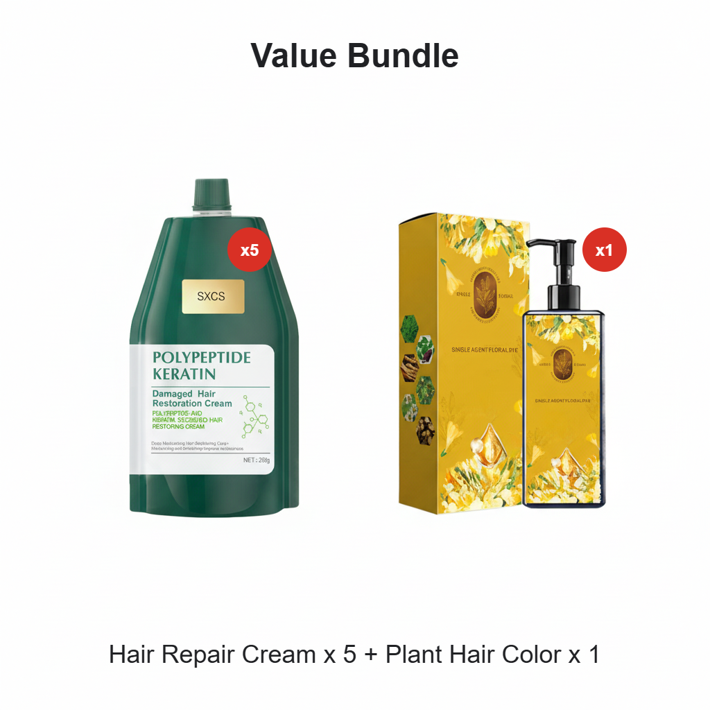 🥳2026 HOT SALE🥳💞50K+ SOLD!⏳Limited-time 50% off⏰Polypeptide Keratin Hydrating Smoothing Hair Damage Repair Cream🥇