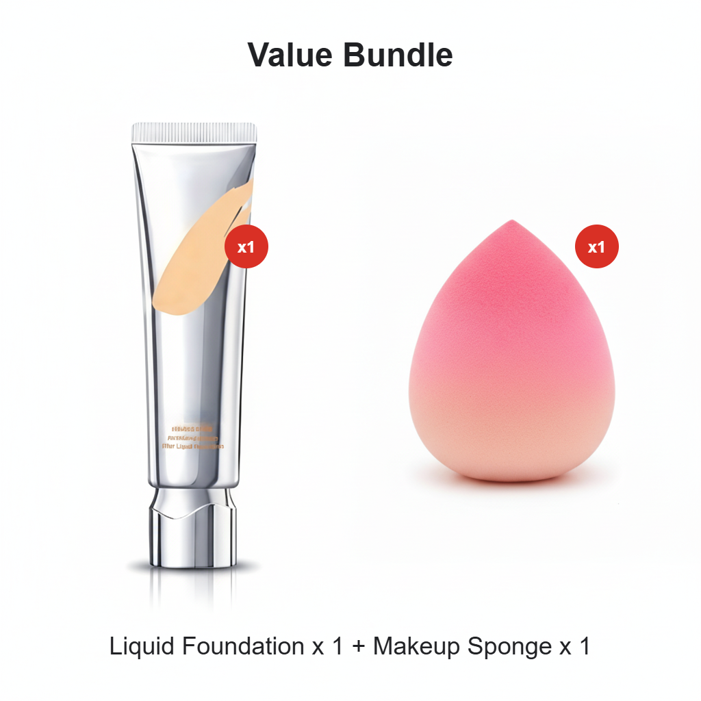 🏆2026 HOT SALE🥳💞50K+ SOLD!💖Long Lasting Full Coverage Liquid Foundation🥳