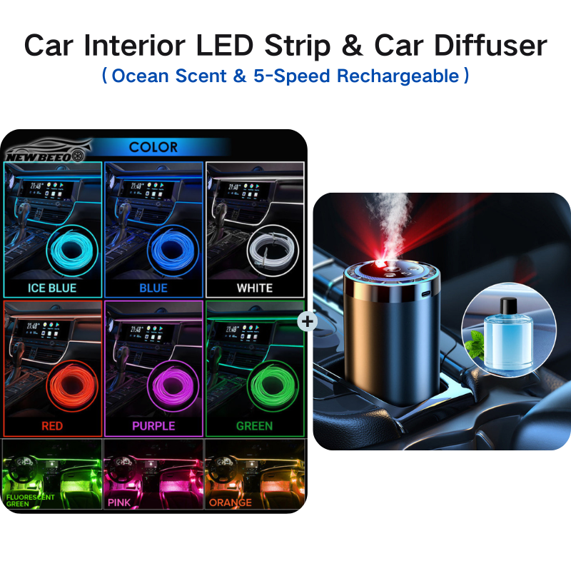 🥳2026 HOT SALE🥳💞50K+ SOLD! 🚗💡 50% OFF! Car Interior LED Atmosphere Lights – ultra-thin & easy to fit, adds a custom glow for stunning evening drives! ✨✅